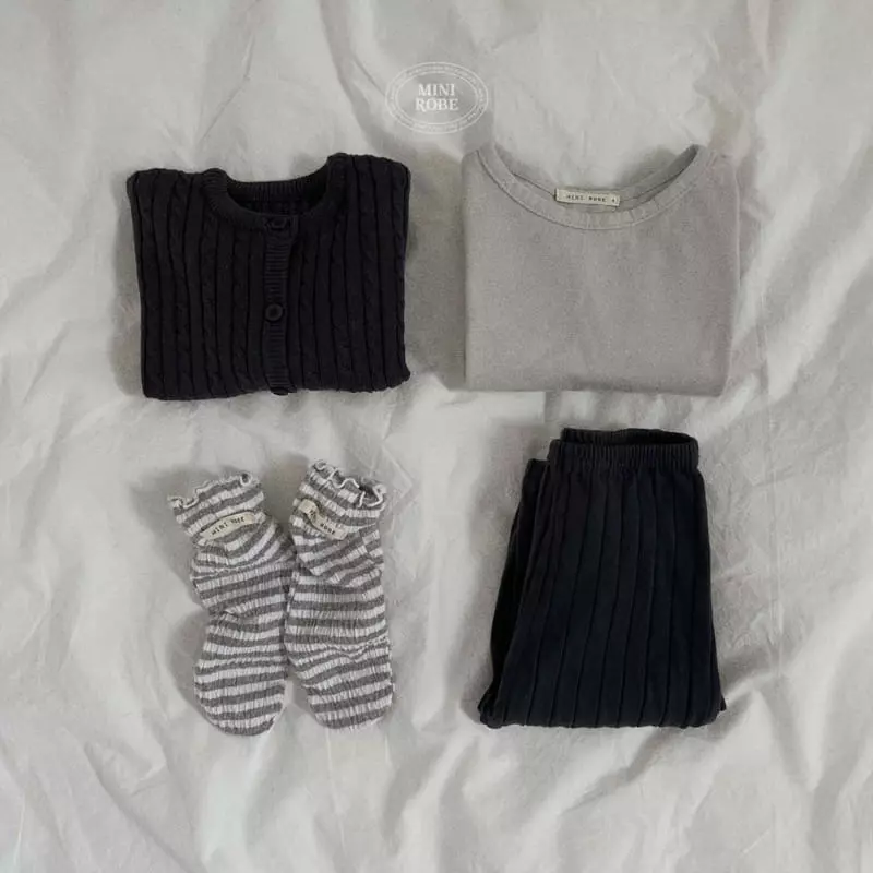 Mini Robe - Korean Baby Fashion - #babylifestyle - Bebe Twist Knit Cardigan - 7