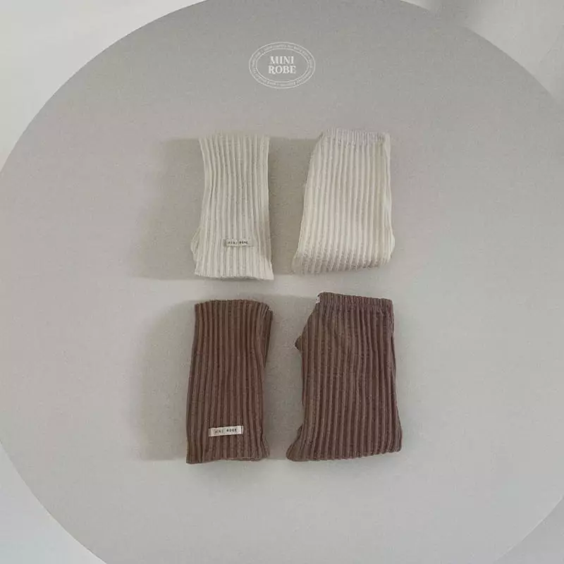 Mini Robe - Korean Baby Fashion - #babylifestyle - Bebe Jacquared Leggings - 11