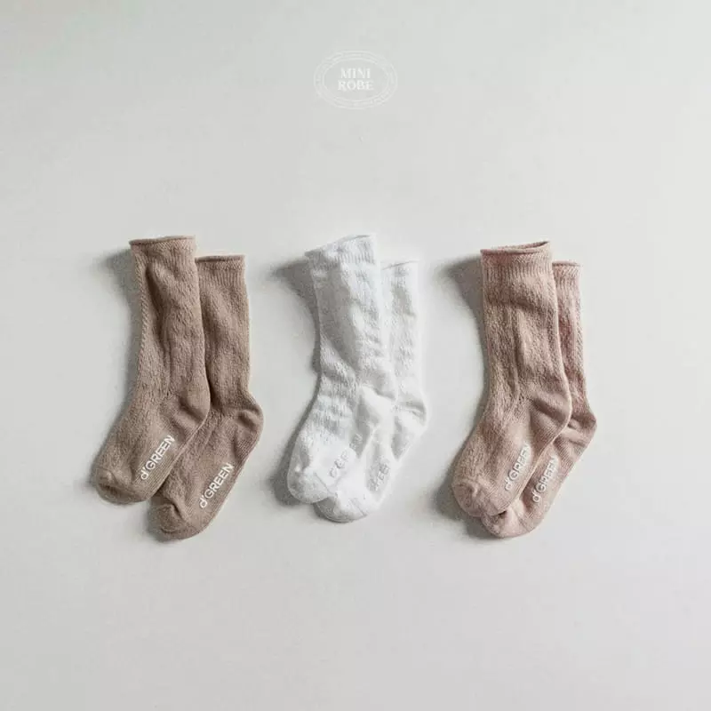 Mini Robe - Korean Baby Fashion - #babyoninstagram - Floral Socks - 5