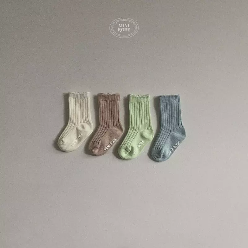 Mini Robe - Korean Baby Fashion - #babyoninstagram - Pastel Socks - 2