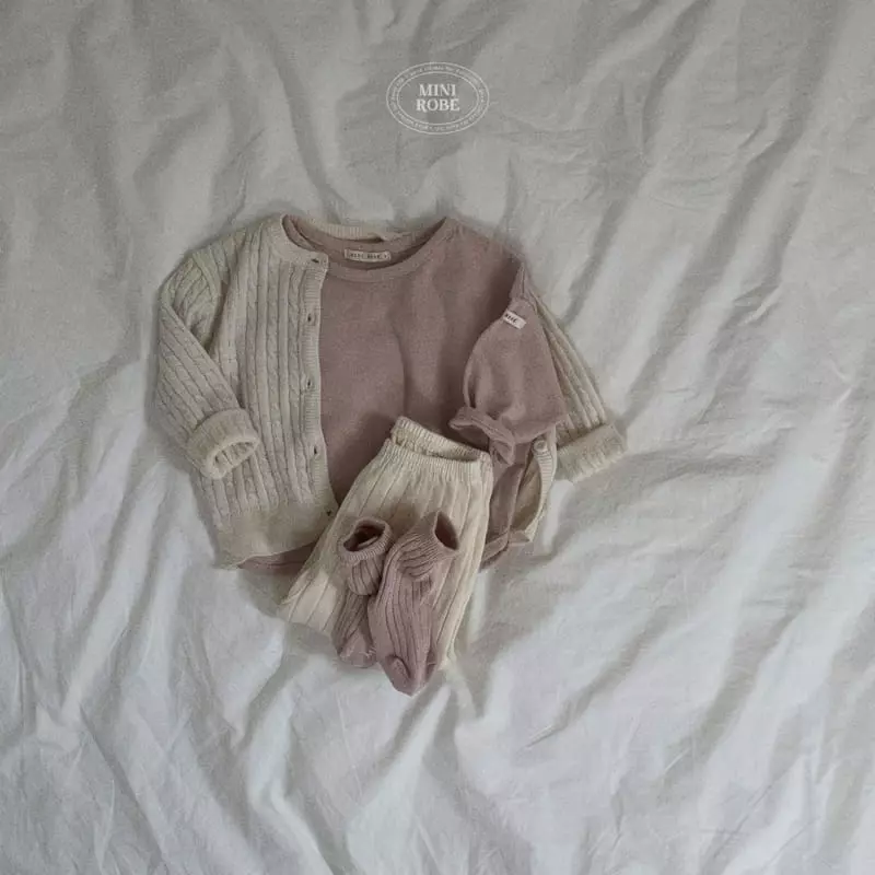 Mini Robe - Korean Baby Fashion - #babyoninstagram - Bebe Twist Knit Cardigan - 8
