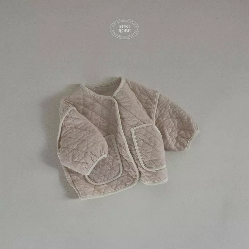 Mini Robe - Korean Baby Fashion - #babyootd - Bebe Cocoa Quilting Jumper - 9