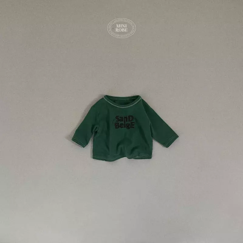 Mini Robe - Korean Baby Fashion - #babyootd - Bebe Sand Tee - 2