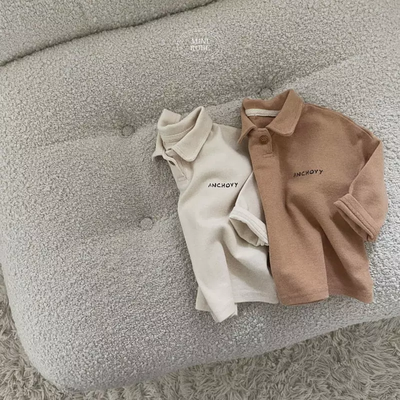 Mini Robe - Korean Baby Fashion - #babyoutfit - Bebe Enco Collar Tee - 6