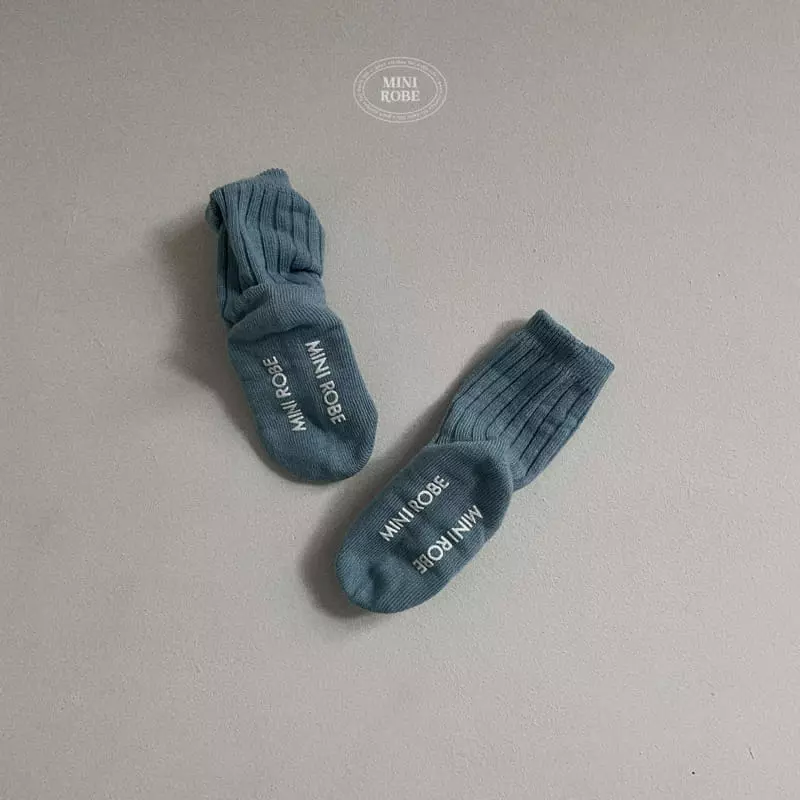 Mini Robe - Korean Baby Fashion - #babyoutfit - Warm Tone Socks - 6