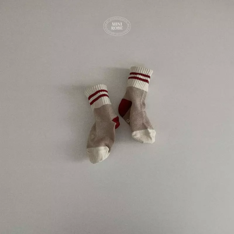 Mini Robe - Korean Baby Fashion - #babyoutfit - Palet Socks - 4