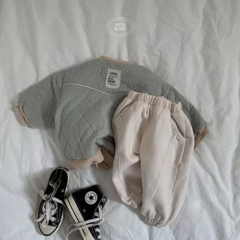 Mini Robe - Korean Baby Fashion - #babyoutfit - Bebe Pping Quilting Jumper - 9
