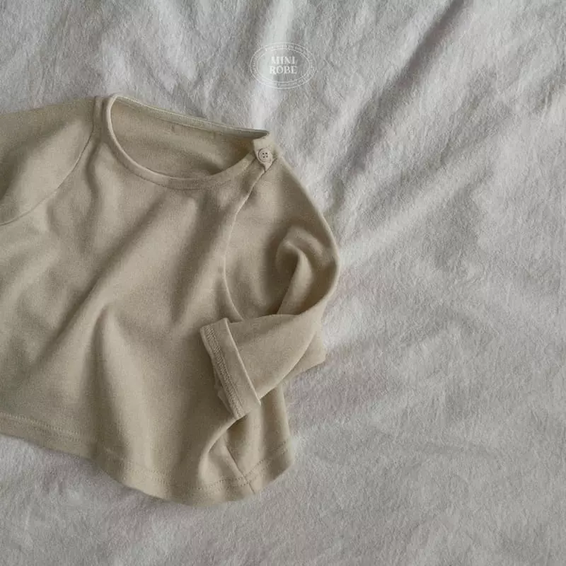 Mini Robe - Korean Baby Fashion - #babywear - Bebe Round Tee - 5