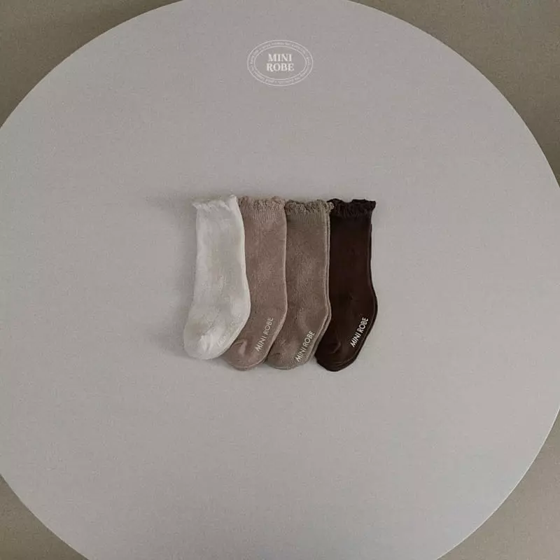 Mini Robe - Korean Baby Fashion - #babywear - Cozy Socks - 3