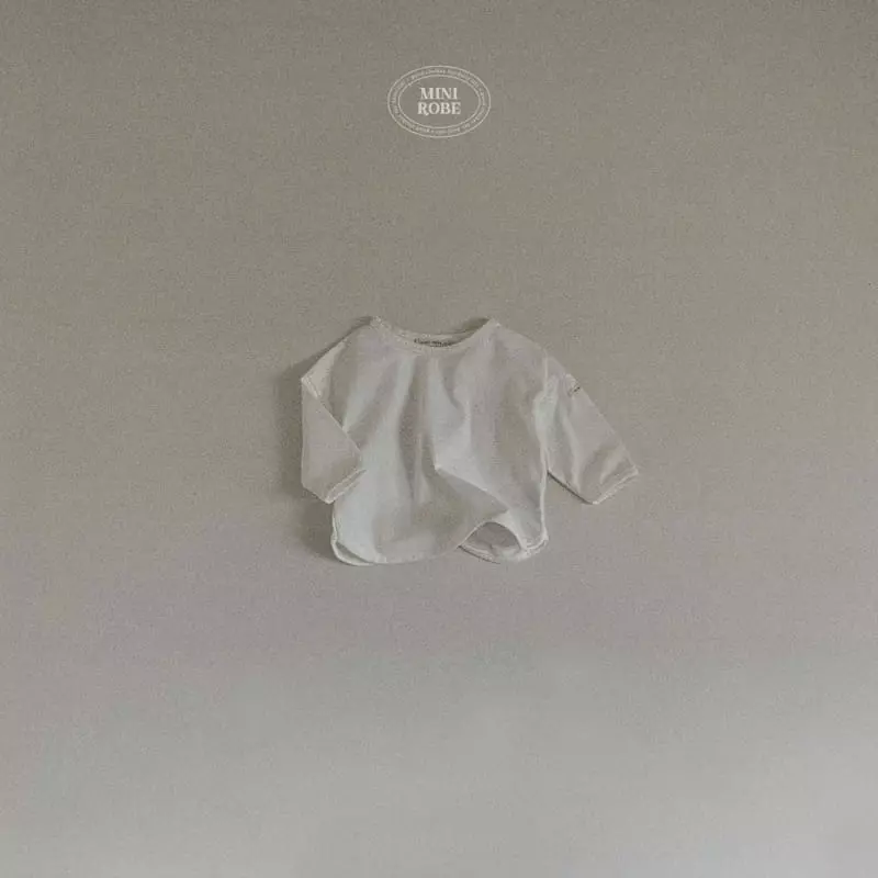 Mini Robe - Korean Baby Fashion - #onlinebabyboutique - Saint Piping Tee