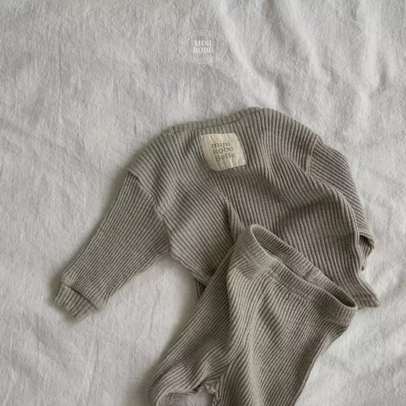 Mini Robe - Korean Baby Fashion - #onlinebabyshop - Bebe Modal Top Bottom Set - 6