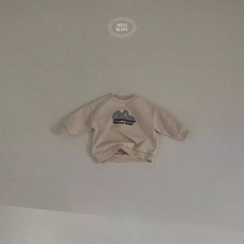 Mini Robe - Korean Baby Fashion - #onlinebabyshop - Bebe Bonjour Sweatshirt - 2