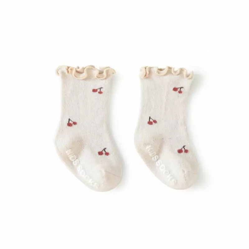 Miso - Korean Children Fashion - #kidsstore - Flower Shirring Socks