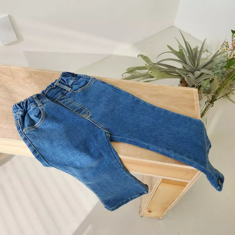 Momo Ann - Korean Children Fashion - #discoveringself - Denim Bootscut Pants - 12