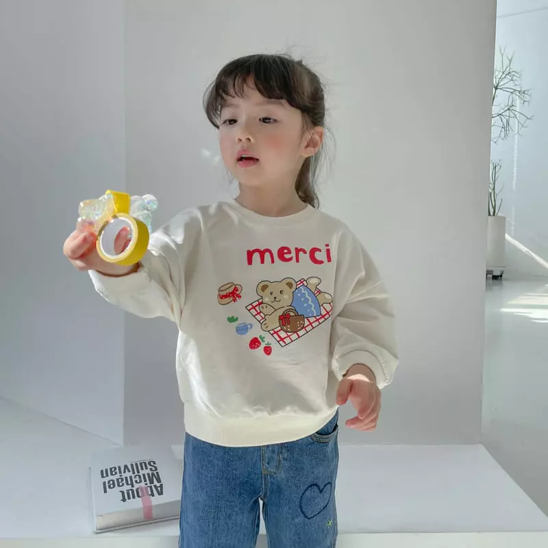 Momo Ann - Korean Children Fashion - #kidsshorts - Picnic Sweatshirt - 2