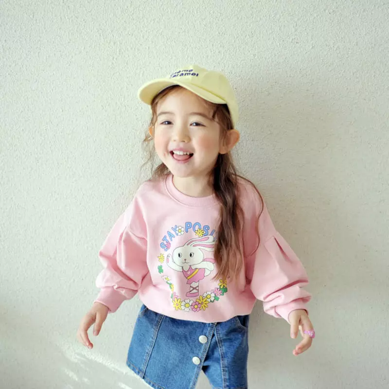 Momo Ann - Korean Children Fashion - #kidzfashiontrend - Flower Rabbit Sweatshirt - 6