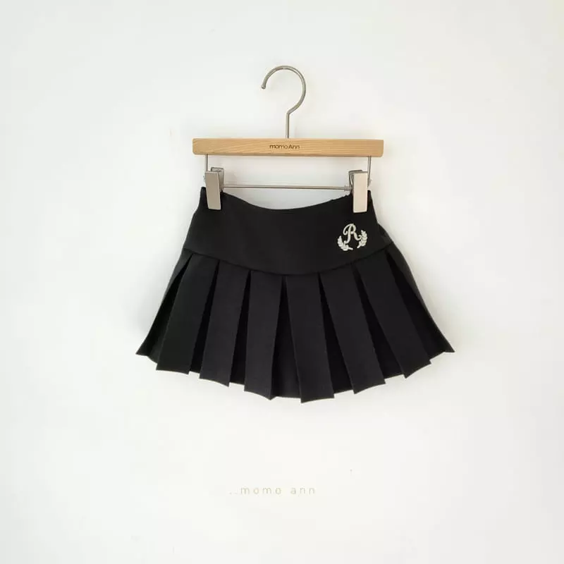 Momo Ann - Korean Children Fashion - #prettylittlegirls - Black Wrinkle Skirt Pants