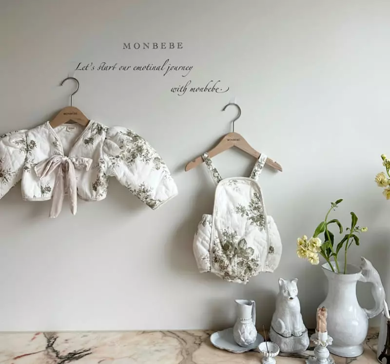 Monbebe - Korean Baby Fashion - #babyclothing - Flower Bonding Bodysuit - 9