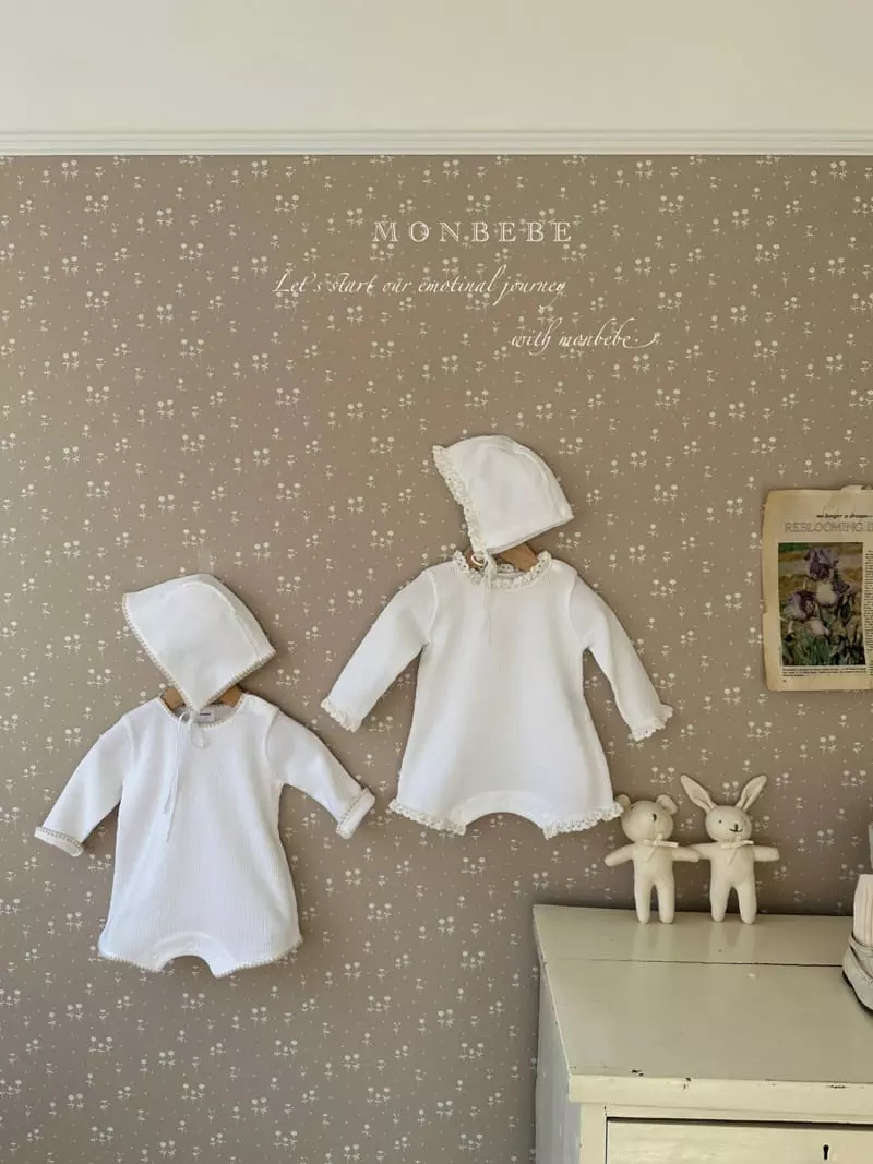 Monbebe - Korean Baby Fashion - #babygirlfashion - Mello Waffle Bodysuit - 6