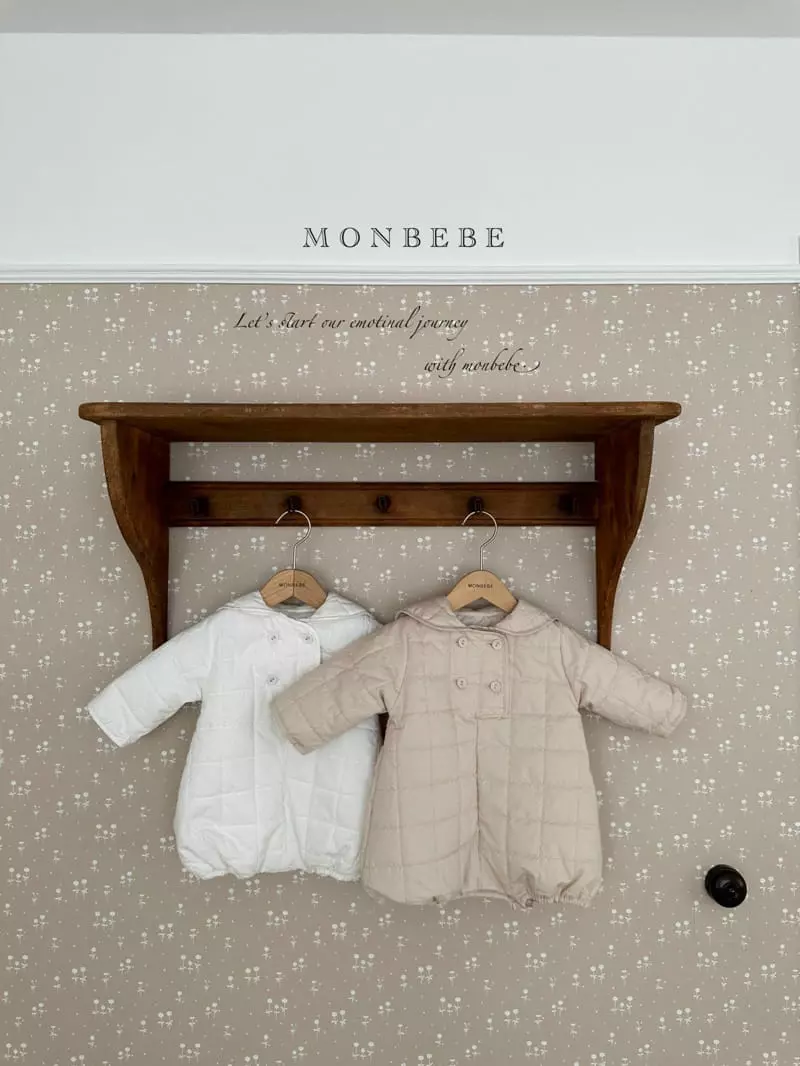 Monbebe - Korean Baby Fashion - #babygirlfashion - Quilting Bodysuit - 2