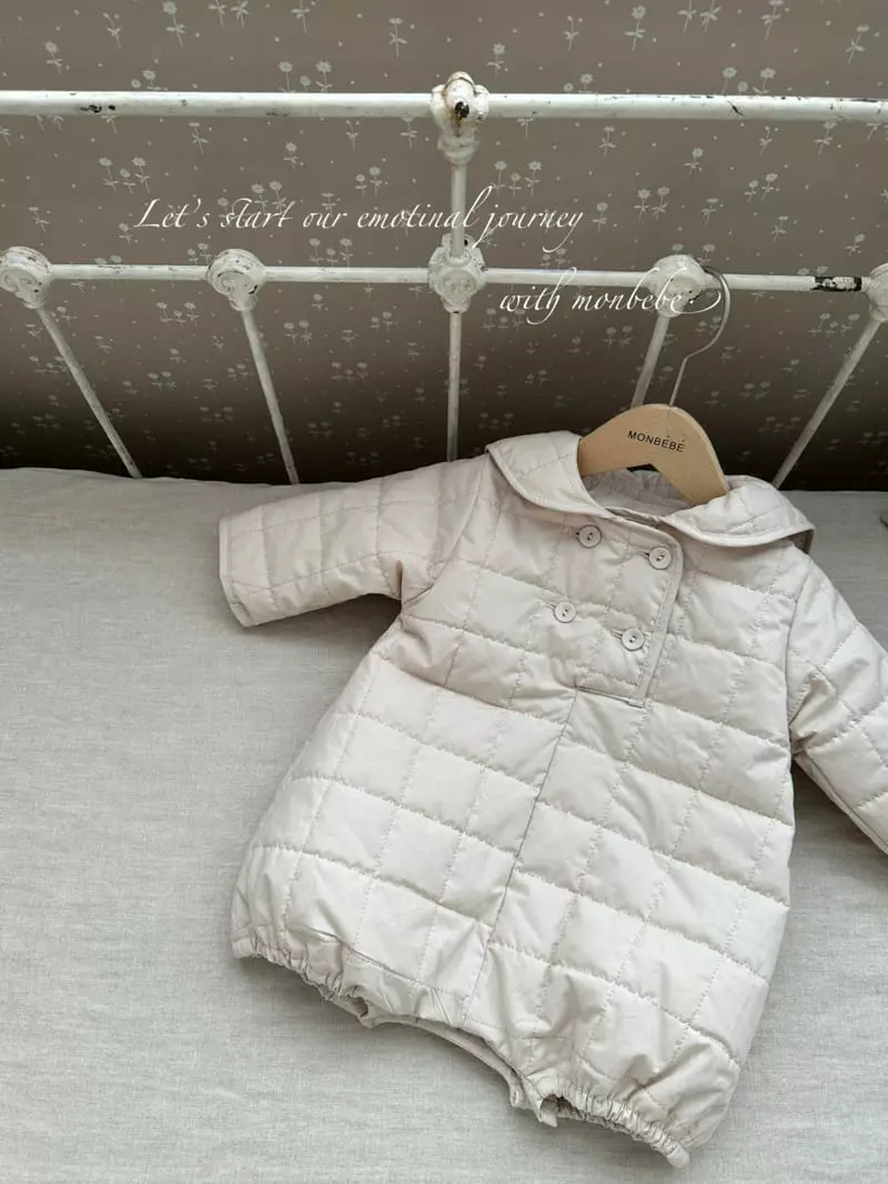 Monbebe - Korean Baby Fashion - #babylifestyle - Quilting Bodysuit - 3