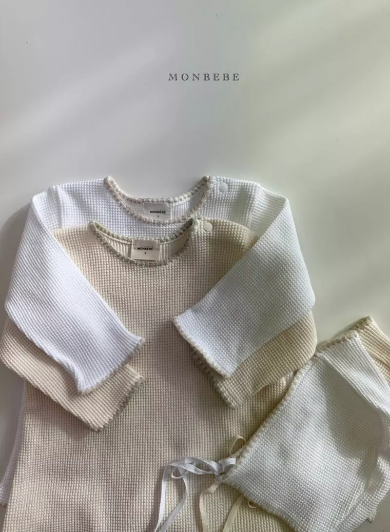 Monbebe - Korean Baby Fashion - #babyoninstagram - Mello Waffle Bodysuit - 8