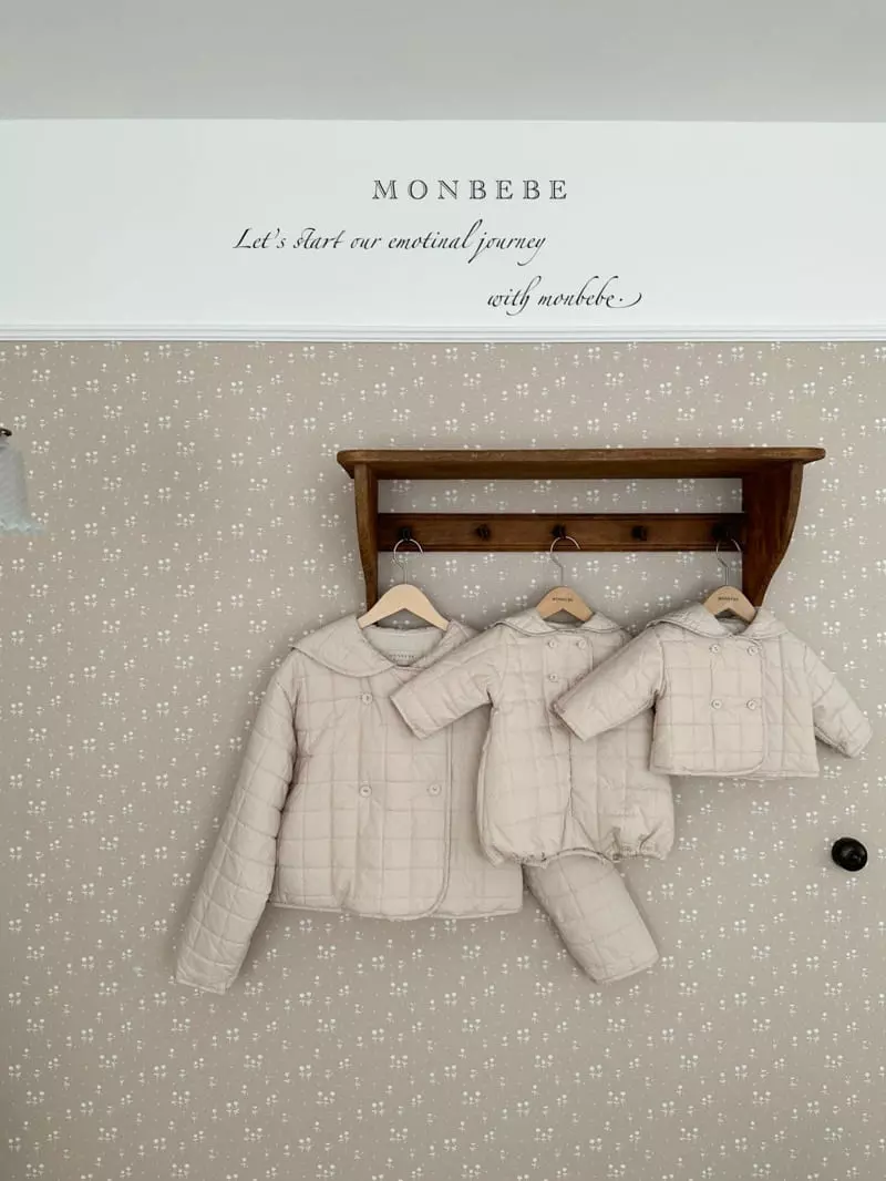 Monbebe - Korean Baby Fashion - #babyootd - Quilting Bodysuit - 5