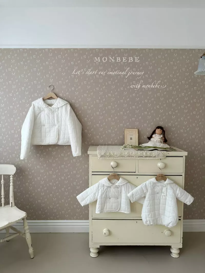 Monbebe - Korean Baby Fashion - #babyoutfit - Quilting Bodysuit - 7