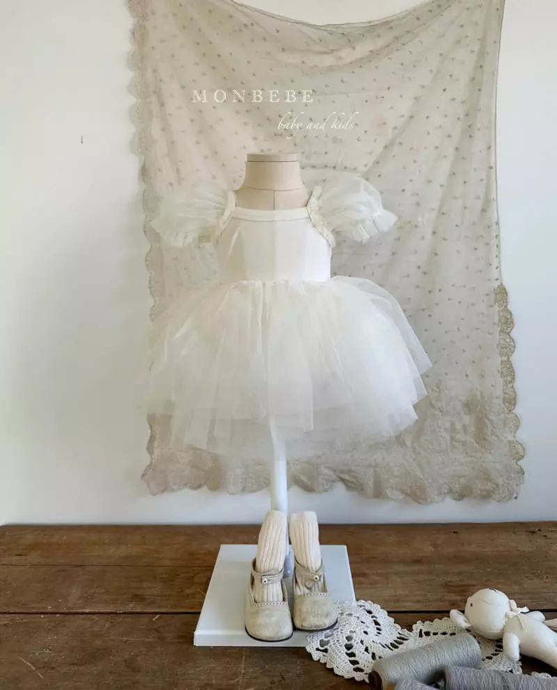 Monbebe - Korean Baby Fashion - #onlinebabyshop - Rococo Tutu Bodysuit - 3