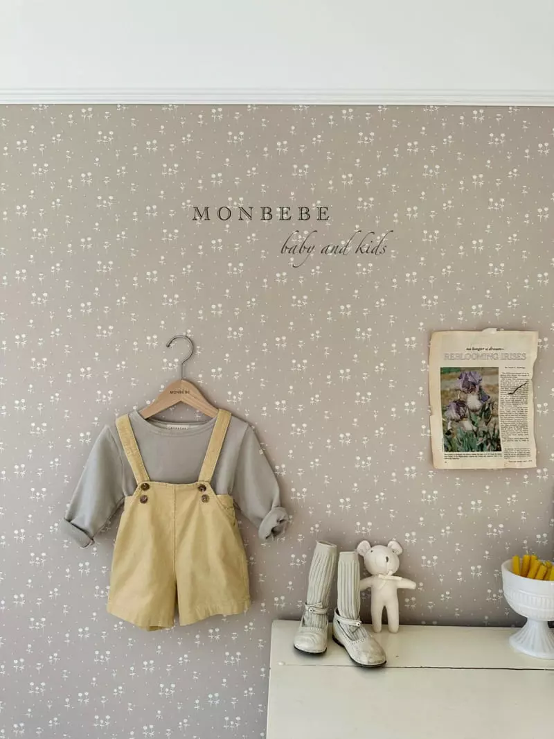 Monbebe - Korean Children Fashion - #kidsshorts - Spring Dungarees - 11