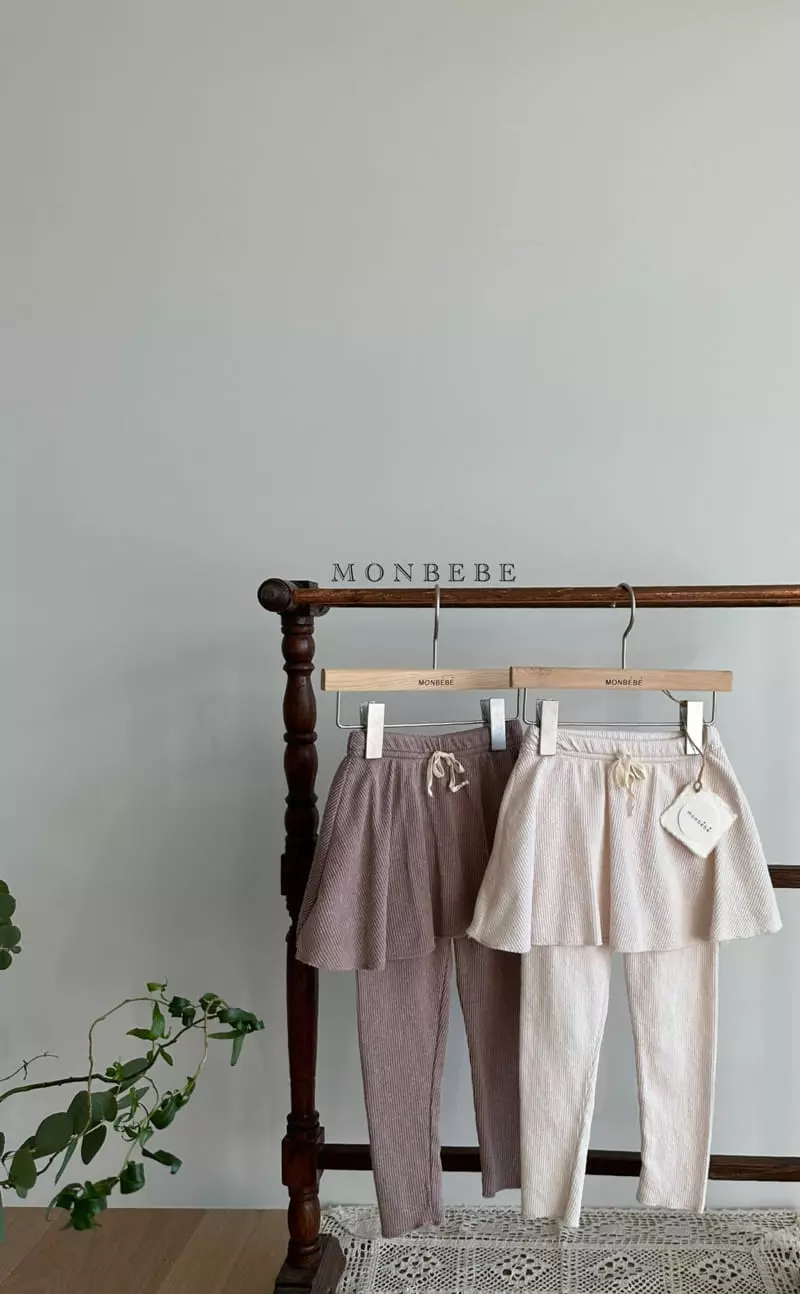Monbebe - Korean Children Fashion - #kidzfashiontrend - Blossom Skirt Leggings