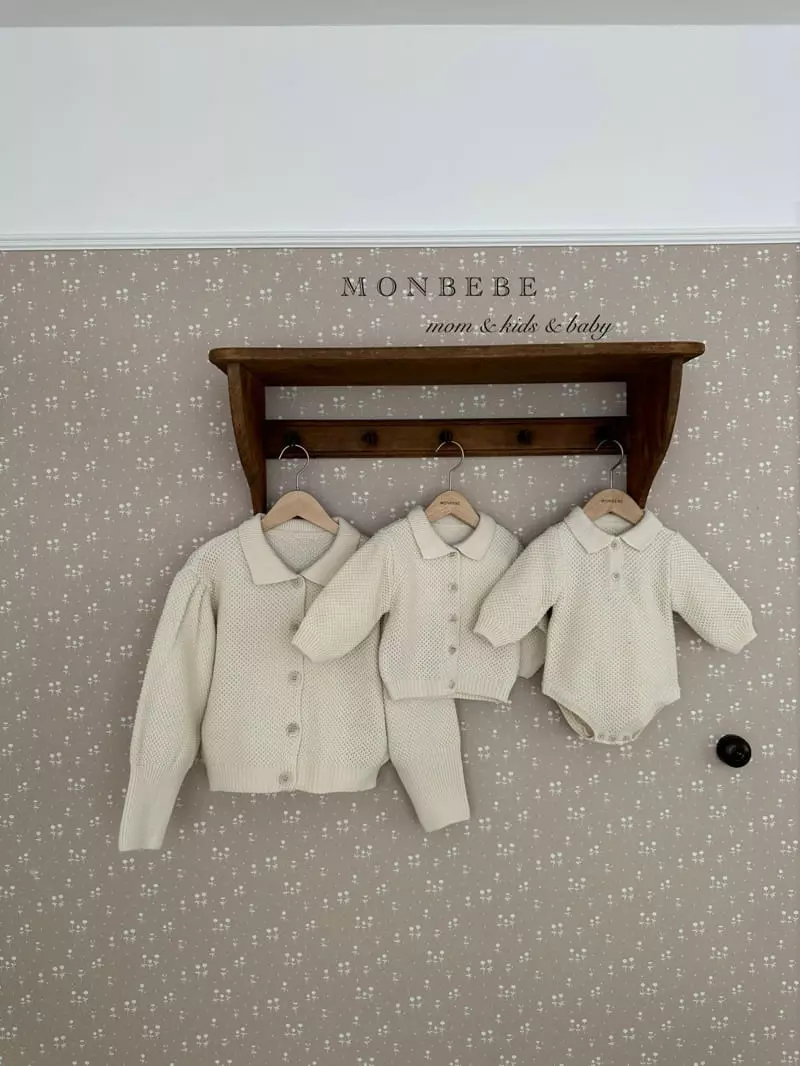 Monbebe - Korean Women Fashion - #restrostyle - Mom Roran Puff Cardigan - 2