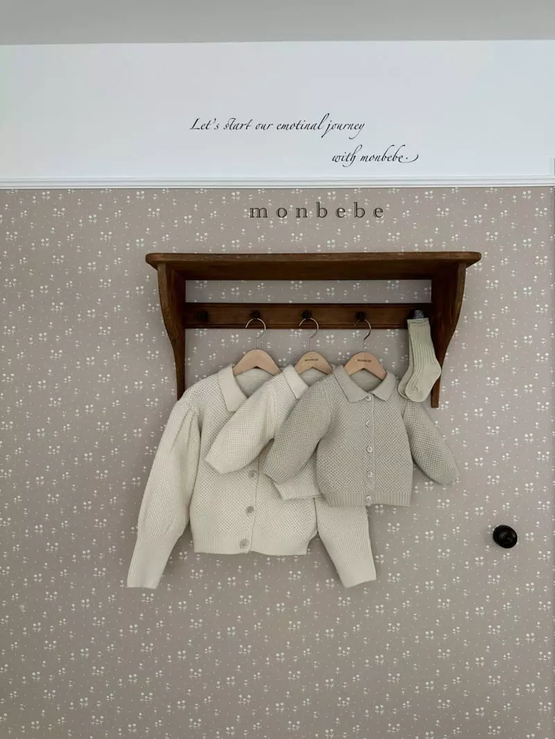 Monbebe - Korean Women Fashion - #romanticstyle - Mom Roran Puff Cardigan - 3