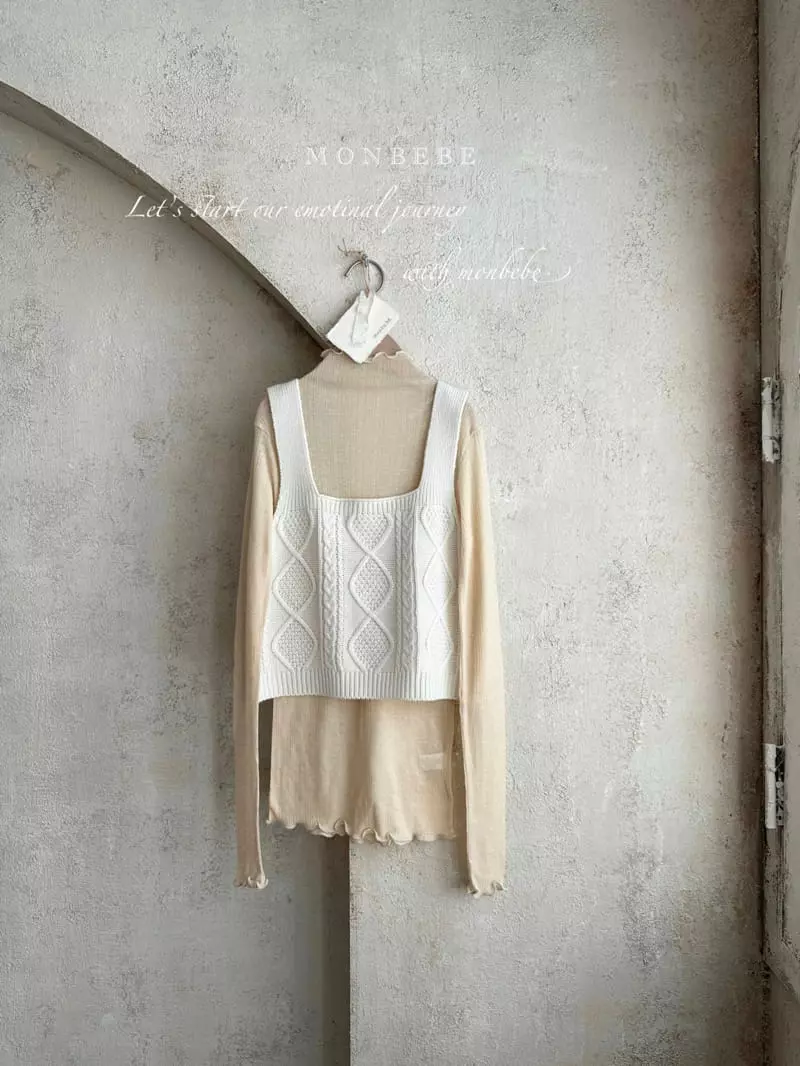 Monbebe - Korean Women Fashion - #shopsmall - Mom Rib Slim Turtleneck TEe - 6