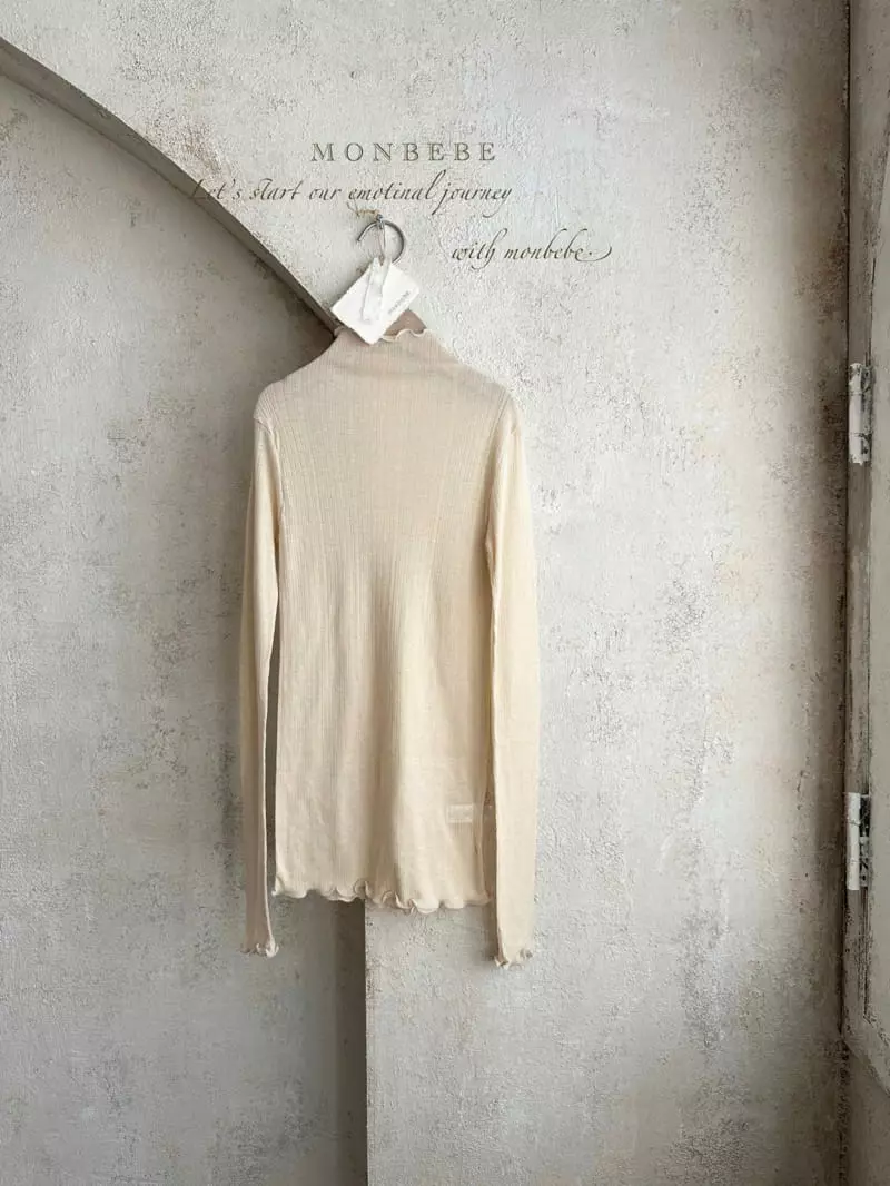 Monbebe - Korean Women Fashion - #thelittlethings - Mom Rib Slim Turtleneck TEe - 8