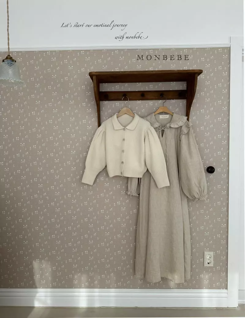 Monbebe - Korean Women Fashion - #thelittlethings - Mom Roran Puff Cardigan - 6