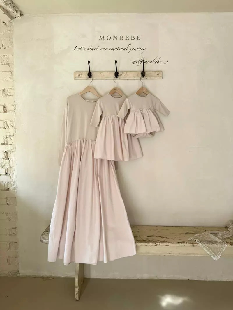 Monbebe - Korean Women Fashion - #vintageinspired - Mom Daily One-piece - 4