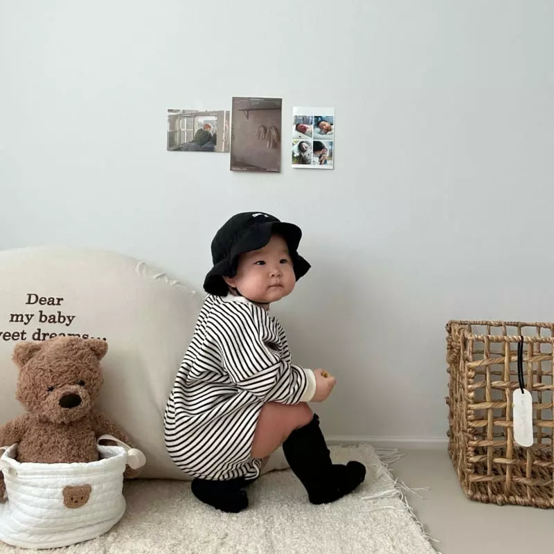 Moran - Korean Baby Fashion - #babyboutique - Pocket Bear Bodysuit - 12