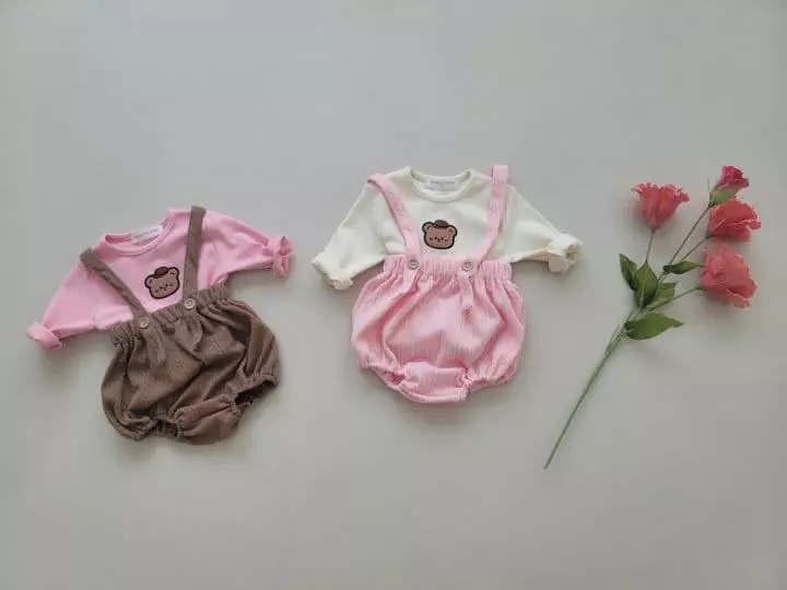 Moran - Korean Baby Fashion - #babyfever - Knit Top Bloomer Set