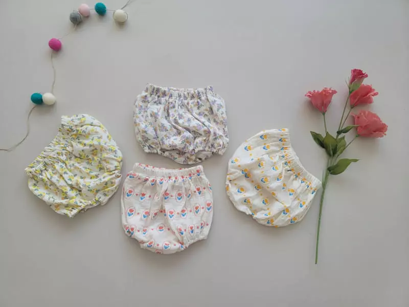 Moran - Korean Baby Fashion - #onlinebabyshop - Cuty Bloomer Top Bottom Set - 2