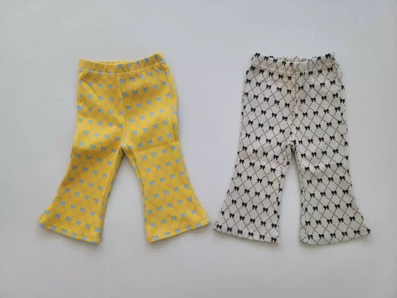 Moran - Korean Children Fashion - #childofig - Ribbon Bootscut Top Bottom Set - 7
