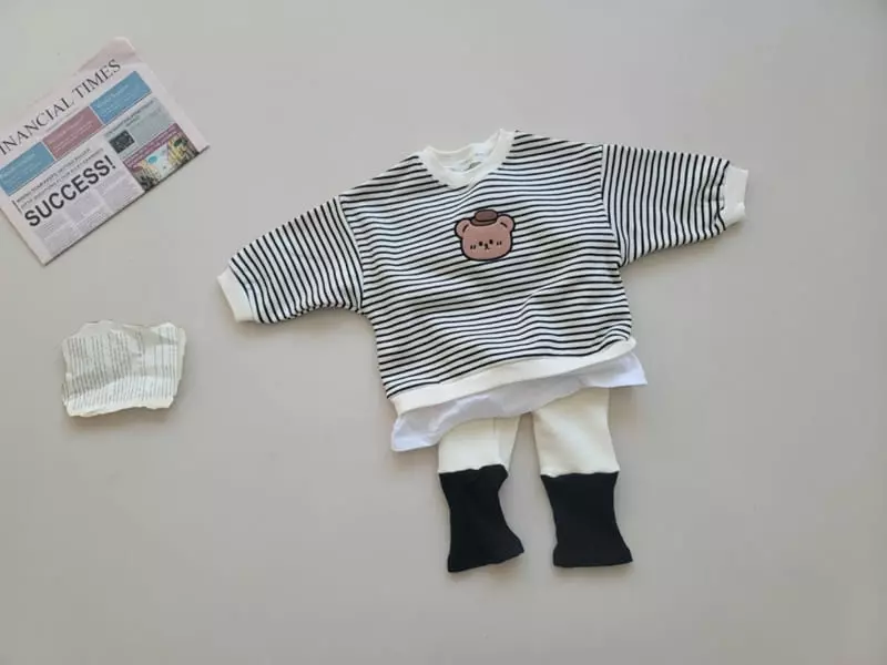 Moran - Korean Children Fashion - #discoveringself - Hat Bear Top Bottom Set
