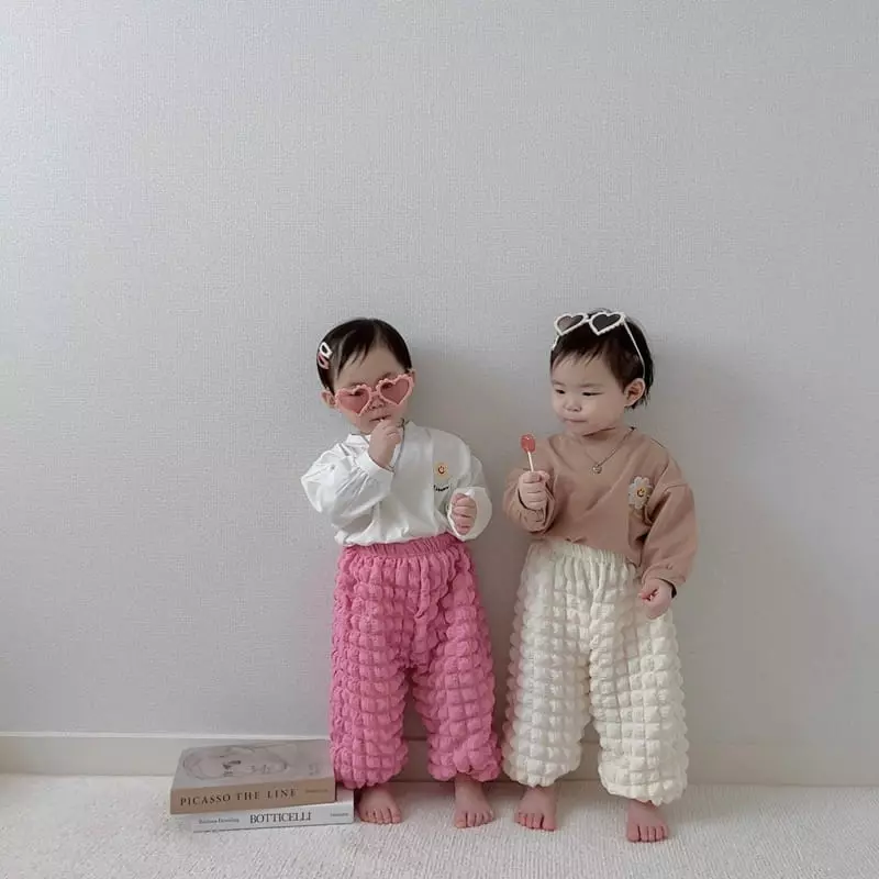 Moran - Korean Children Fashion - #kidsshorts - Waffle Pants - 2