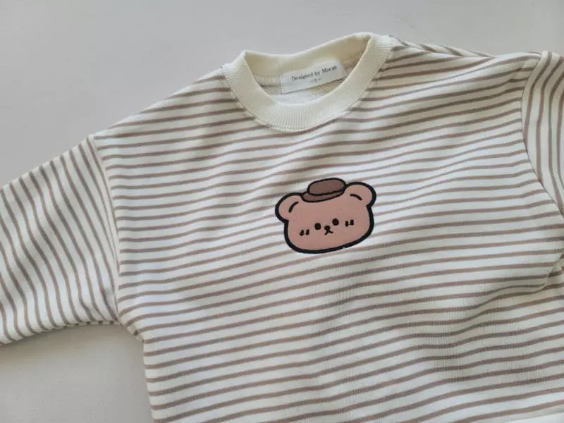 Moran - Korean Children Fashion - #kidzfashiontrend - Hat Bear Top Bottom Set - 5