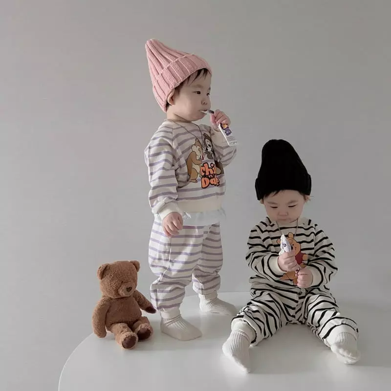 Moran - Korean Children Fashion - #minifashionista - Lala Top Bottom Set - 8