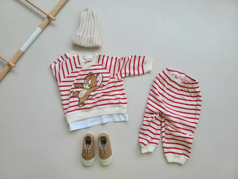 Moran - Korean Children Fashion - #todddlerfashion - Lala Top Bottom Set - 10