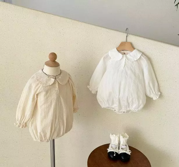 Mos Bebe - Korean Baby Fashion - #babyoninstagram - Biangca Collar Bodysuit - 6