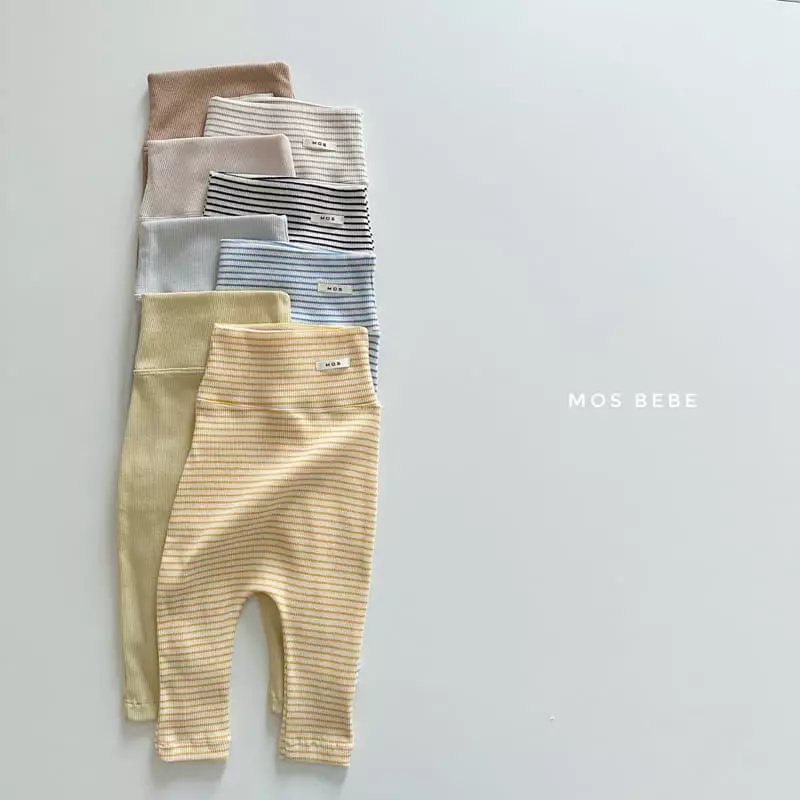 Mos Bebe - Korean Baby Fashion - #babyoutfit - 1+1 Stomach Leggings - 2