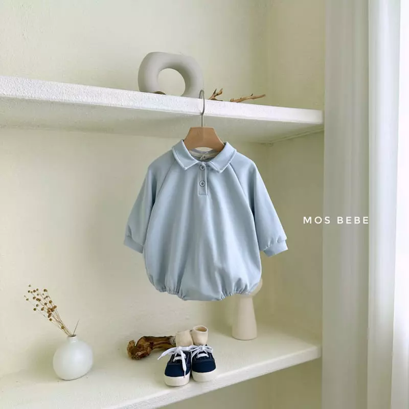 Mos Bebe - Korean Baby Fashion - #babywear - Basic Collar Bodysuit - 5