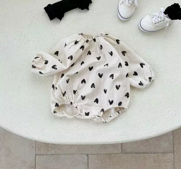 Mos Bebe - Korean Baby Fashion - #babywear - Bebe Heart Jelly Bodysuit - 9
